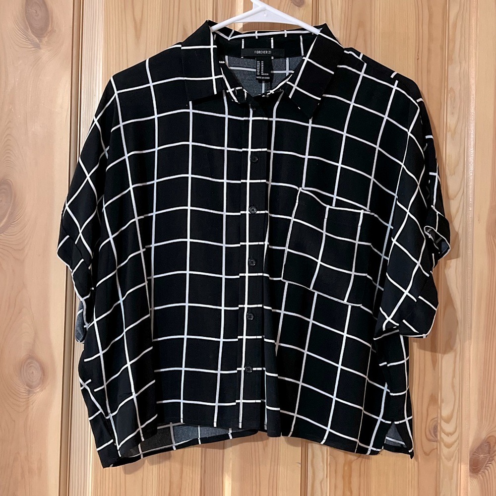 Cropped Business Boyfriend Blouse